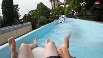 DARE TO TRY? Uphill Water Slide at Aquapark Nessebar in Bulgaria, near Sunny Beach #10