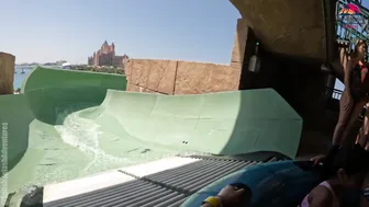 Would YOU TRY Family Water Slide Zoomerango at BIGGEST Water Park Aquaventure in Dubai? #5