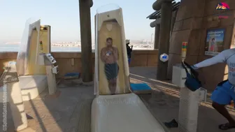 ♥️♥️ Would YOU TRY This Water Slide at BIGGEST Water Park Aquaventure in Dubai? Poseidon Waterslide #3