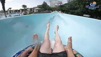 EUROPE'S BIGGEST Water Park - The Giant Slalom Water Slide at Aquapark Nessebar #10