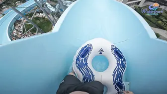 EUROPE'S BIGGEST Water Park - The Giant Slalom Water Slide at Aquapark Nessebar #2