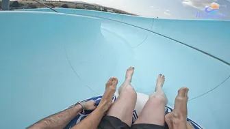 EUROPE'S BIGGEST Water Park - The Giant Slalom Water Slide at Aquapark Nessebar #6