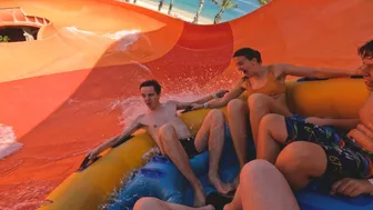 Family Waterslide at Aquaventure Water Park Dubai