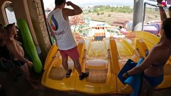 ♥️♥️DARE TO TRY?! Dragero Water Slide at Europe's BIGGEST Water Park - Aquapark Nessebar in Bulgaria #9