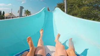 The UPHILL Water Slide at EUROPE'S BIGGEST Water Park - Aquapark Nessebar