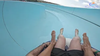 The UPHILL Water Slide at EUROPE'S BIGGEST Water Park - Aquapark Nessebar #2