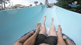 The UPHILL Water Slide at EUROPE'S BIGGEST Water Park - Aquapark Nessebar #7