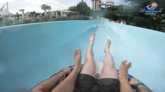 The UPHILL Water Slide at EUROPE'S BIGGEST Water Park - Aquapark Nessebar #8