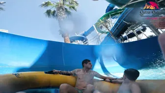 ♥️♥️ Would YOU TRY This Water Slide at BIGGEST Water Park Aquaventure in Dubai? Shockwave Waterslide #10