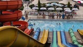 ALL Waterslides at Aquapark Nessebar, Bulgaria. The BIGGEST Water Park in Europe #10