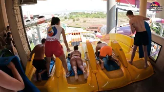 ALL Waterslides at Aquapark Nessebar, Bulgaria. The BIGGEST Water Park in Europe #7