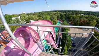 ♥️♥️DARE TO TRY?! Freefalll Waterslide at Europe's Albena Aquamania Water Park, BULGARIA №2 #5