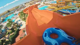 Rafting Water Slide At The BIGGEST Water Park In Europe Aquapark Nessebar