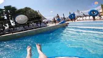 Rafting Water Slide At The BIGGEST Water Park In Europe Aquapark Nessebar #10