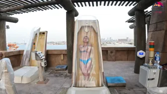 TRAPDOOR Water Slide at Aquaventure Water Park in Dubai #4