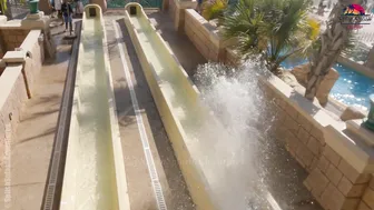 TRAP DOOR Water Slide at Aquaventure Water Park in Dubai #9