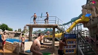 ♥️♥️DARE TO TRY?! Freefall Water Slide at Europe's BIGGEST Water Park - Aquapark Nessebar in Bulgaria #3