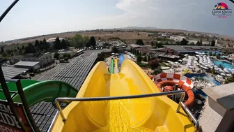 ♥️♥️DARE TO TRY?! Freefall Water Slide at Europe's BIGGEST Water Park - Aquapark Nessebar in Bulgaria #7