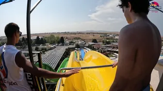 ♥️♥️DARE TO TRY?! Freefall Water Slide at Europe's BIGGEST Water Park - Aquapark Nessebar in Bulgaria #8