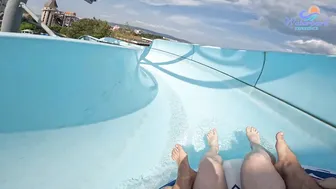 Giant Slalom Water Slide at Aquapark Nessebar, Bulgaria #7