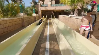 Unseen Secrets: Exploring Dubai's Aquaventure Water Park, All Waterslides, Full Walking Tour #6