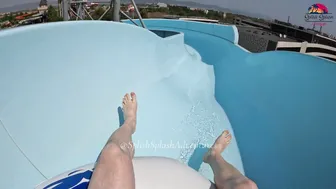 ♥️♥️DARE TO TRY?! Uphill Water Slide at Europe's BIGGEST Water Park - Aquapark Nessebar in Bulgaria #4