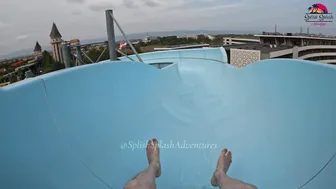 ♥️♥️DARE TO TRY?! Uphill Water Slide at Europe's BIGGEST Water Park - Aquapark Nessebar in Bulgaria #9