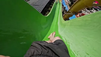 DARE TO TRY? Kamikaze Water Slide at Aquapark Nessebar in Bulgaria, near Sunny Beach #10