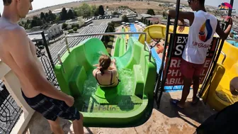 DARE TO TRY? Kamikaze Water Slide at Aquapark Nessebar in Bulgaria, near Sunny Beach #8