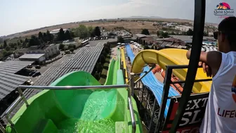 DARE TO TRY? Kamikaze Water Slide at Aquapark Nessebar in Bulgaria, near Sunny Beach #9