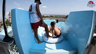 DARE TO TRY? Uphill Water Slide at Aquapark Nessebar in Bulgaria, near Sunny Beach №2 #2