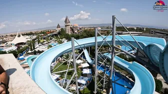 DARE TO TRY? Uphill Water Slide at Aquapark Nessebar in Bulgaria, near Sunny Beach №2 #4