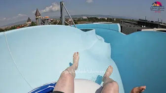 DARE TO TRY? Uphill Water Slide at Aquapark Nessebar in Bulgaria, near Sunny Beach №2 #6