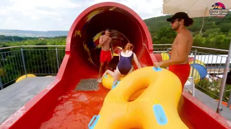 ♥️♥️DARE TO TRY?! Tornado Waterslide at Europe's Albena Aquamania Water Park, BULGARIA №2 #4