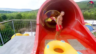 ♥️♥️DARE TO TRY?! Tornado Waterslide at Europe's Albena Aquamania Water Park, BULGARIA №2 #5