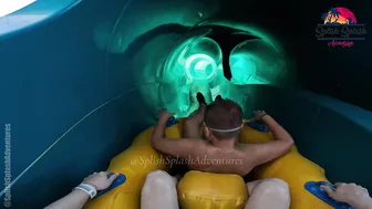 ♥️♥️ Would YOU TRY This Water Slide at BIGGEST Water Park Aquaventure in Dubai? Shark Attack Waterslide #6