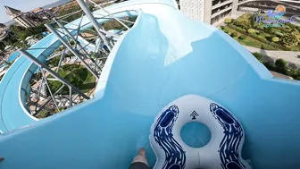 Europe BIGGEST Water Park - Aqua Park Nessebar - Uphill Water Water Slide #3