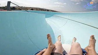 Europe BIGGEST Water Park - Aqua Park Nessebar - Uphill Water Water Slide #7