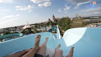 Europe BIGGEST Water Park - Aqua Park Nessebar - Uphill Water Water Slide #9