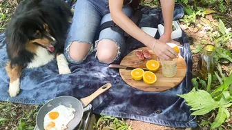 WONDERFUL BREAKFAST IN NATURE - ASMR #8