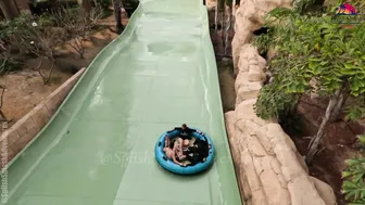 The LONGEST Water Slide in the WORLD at Aquaventure Water Park in Dubai #4