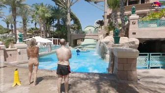 The LONGEST Water Slide in the WORLD at Aquaventure Water Park in Dubai #9