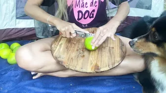 ASMR CAMPING - Brazilian GIRL COOKING delicious chicken in NATURE #2