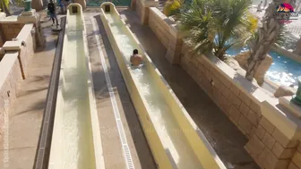 ♥️♥️ Would YOU TRY TRAPDOOR Water Slide at BIGGEST Water Park Aquaventure in Dubai? №2 #10