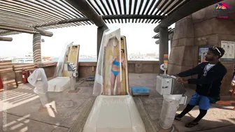 ♥️♥️ Would YOU TRY TRAPDOOR Water Slide at BIGGEST Water Park Aquaventure in Dubai? №2 #2