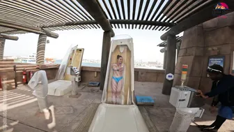 ♥️♥️ Would YOU TRY TRAPDOOR Water Slide at BIGGEST Water Park Aquaventure in Dubai? №2 #3