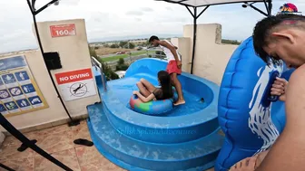 Would you DARE TO TRY? TSUNAMI Water Slide at Aquapark Nessebar in Bulgaria #2