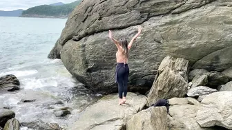 ASMR YOUNG GIRL ENJOYING THE BEACH DAY SOLO #8