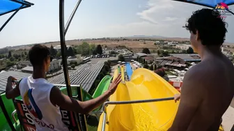 FREEFALL Water Slide at Aquapark Nessebar, Bulgaria | THE BIGGEST Water Park in Europe #3