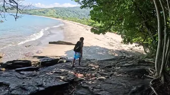 BRAZILIAN GIRL on the BEACH (ASMR NATURE) 4K #9